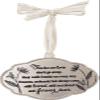 Abbey & CA Gift Those We Love Oval Ornament On White Ribbon view 2