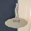 Abbey & CA Gift Those We Love Oval Ornament On White Ribbon view 3
