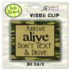 Cathedral Art Arrive Alive (Abbey & CA Gift) Square Camo Visor Clip, 2-1/4" view 1