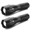 Ploarnovo 2 Pack Tactical Flashlight High Lumens LED with Adjustable Focus and 5 Light Modes for Camping Hiking Emergency, Hurricane, Power Outage,Gift-Giving view 1