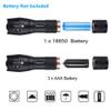 Ploarnovo 2 Pack Tactical Flashlight High Lumens LED with Adjustable Focus and 5 Light Modes for Camping Hiking Emergency, Hurricane, Power Outage,Gift-Giving view 4