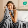 Bare Home Fleece Blanket - Full/Queen - Ultra-Soft Lightweight for Bed, Sofa, and Couch - Luxury Microplush - Cozy Warm Blanket (Full/Queen, Grey) view 4