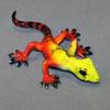 Gorgeous Bronze Lizard Gecko Figurine Statue Sculpture Art/Limited Edition Signed & Numbered (Yellow Red) view 3