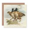 Wee Blue Coo Card Merry Christmas Xmas Friendly English OWL Gents Gift view 1