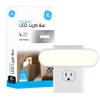 GE Ultrabrite LED Light Bar Night Lights Plug Into Wall Room Decor Ambient Lighting Dusk to Dawn Sensor Bright Nightlight, White, 100 Lumens, 1 Pack view 1