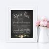 Andaz Press Wedding Party Signs, Chalkboard Pink Coral Floral Roses Print, 8.5x11-inch, Open Bar All Drunken Shenanigans Will be Captured and Mocked For Years to Come Proceed with Caution Sign, 1-Pack view 4