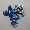 Gorgeous Bronze Frog Chica Figurine Statue Color Live Frogs/Limited Edition Signed & Numbered (Silver Blue) view 2
