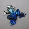 Gorgeous Bronze Frog Chica Figurine Statue Color Live Frogs/Limited Edition Signed & Numbered (Silver Blue) view 4