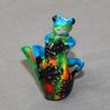Gorgeous Bronze Sitting Pretty Frog Figurine Statue Sculpture Art/Limited Edition/Signed & Numbered (Blue) view 1
