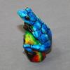 Gorgeous Bronze Sitting Pretty Frog Figurine Statue Sculpture Art/Limited Edition/Signed & Numbered (Blue) view 3