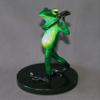 Awesome Bronze Golfer Frog Figurine Statue Sculpture Golf Art/Limited Edition Signed & Numbered (Candy Green) view 2
