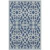 Oriental Weavers Meridian Area Rug, 4x6, Navy/Ivory view 3