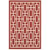 Oriental Weavers Meridian Indoor/Outdoor Rug - 9754R - 3'7" x 5'6" - in Red/Ivory - Moroccan Style, Water, Stain and Fade Resistant, Hose Clean, Patio, Outdoor Living Area Rug view 3