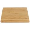 BambooMN Small Chamfered Edge Premium Bamboo Serving and Cutting Board, Charcuterie, Home and Everyday use - 7.9" x 5.5" x 0.75" - 10 pcs view 3