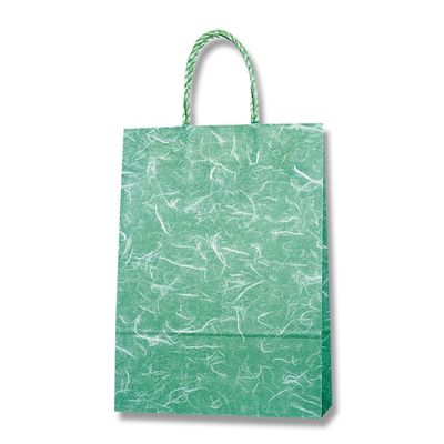 Shimojima Heiko 003155610 Smooth Paper Bags, Unryu, Midori, 10.2 x 3.9 x 14.2 inches (26 x 10 x 36 cm), 25 Sheets