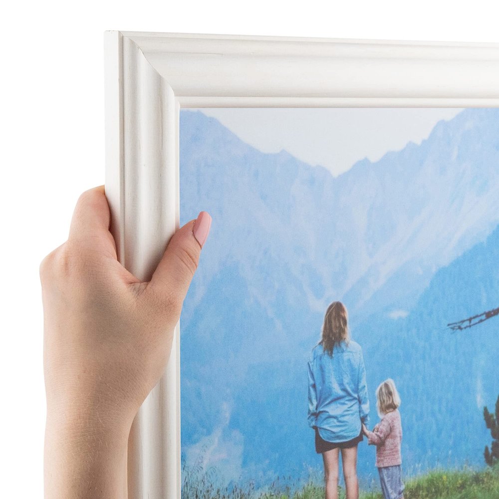 ArtToFrames 10x28 inch Off White Wash Barnwood Frame Wood Picture Frame, 2WOM0066-56673-YWHT-10x28