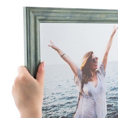 ArtToFrames 10x12 inch Palm Green Barnwood Frame Wood Picture Frame, 2WOM0066-56673-YGRN-10x12