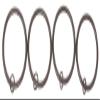 Urbanest Set of 16 Metal Curtain Eyelet Rings 2-1/2 Inch Inner Diameter (Bronze) view 1