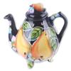 Blue Sky Ceramic Pear Teapot, 8.5 x 6.8 x 8" view 1