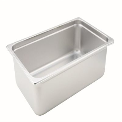 Winco Full Size 6" Deep Metal Food Pan/Steam Table Pan, Anti-Jam, 22 Gauge