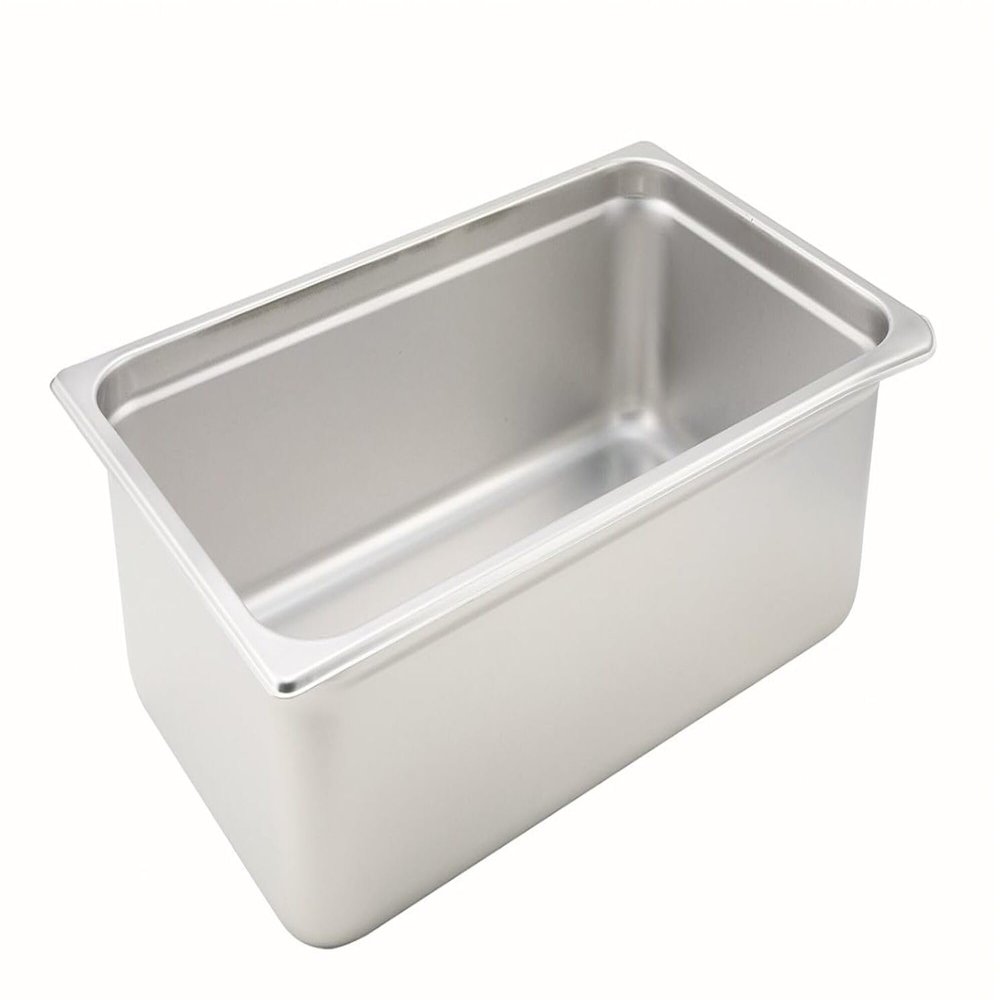 Winco Full Size 6" Deep Metal Food Pan/Steam Table Pan, Anti-Jam, 22 Gauge