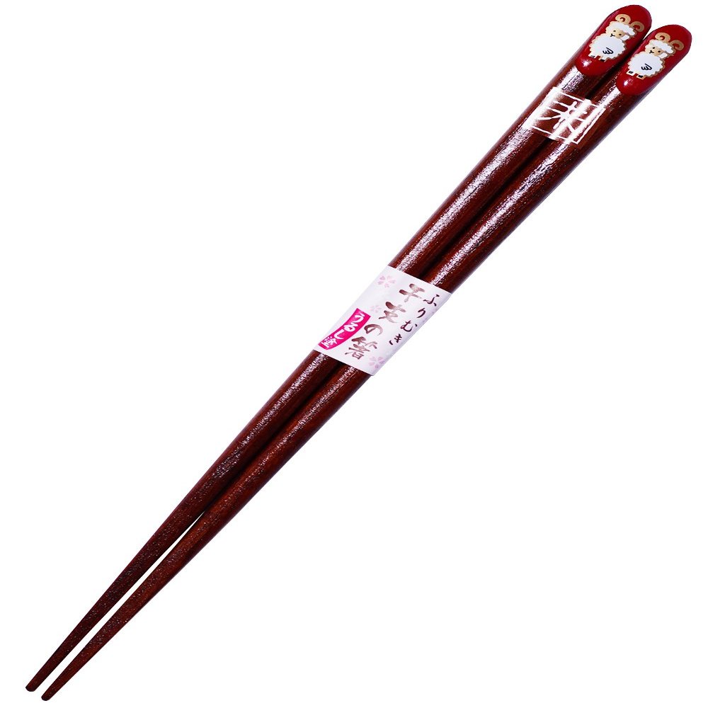Ishida 12916-9 Wakasa Painted Chopsticks Furimuki Zodiac Chopsticks Ero Hashi Ni (Sheep) 8.1 inches (20.5 cm), Made in Japan