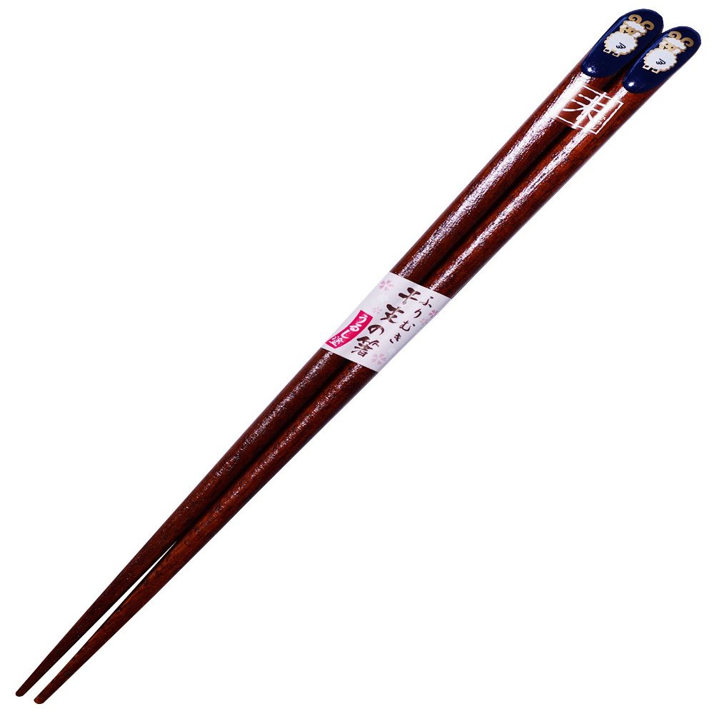 Ishida 12915-2 Wakasa Painted Chopsticks, Furimuki, Zodiac Chopsticks, Etonohashi (Sheep), 9.1 inches (23 cm), Made in Japan