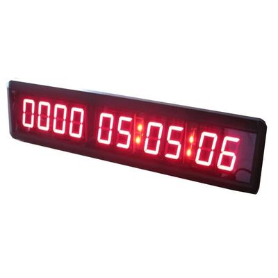 AZOOU 1.8-inch 10 Digits with Red Color LED Timer Countdown/up Wall Mounted Clock with Days Hours Mins Secs