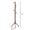 Fuji Boeki 10786 Coat Hanger, Hanger Rack, Wood, Width 20.1 x Depth 17.3 x Height 59.4 inches (51 x 44 x 151 cm), view 2