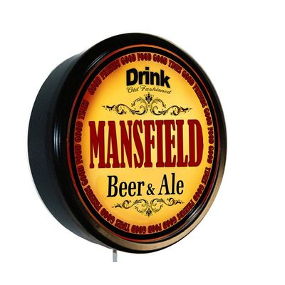 Goldenoldiesclocks Mansfield Beer and Ale Cerveza Lighted Wall Sign