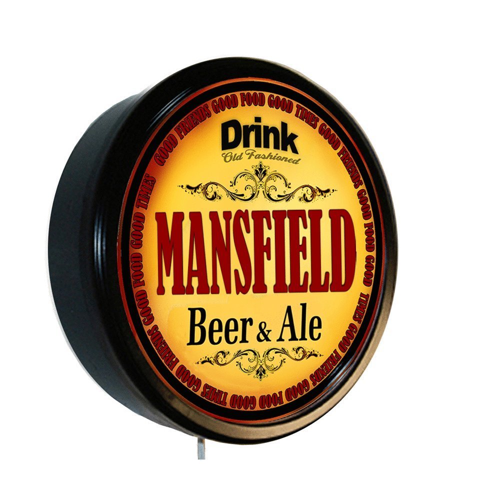 Goldenoldiesclocks Mansfield Beer and Ale Cerveza Lighted Wall Sign