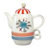 Airyusha Teapot Multi-Color Pot/6.7 x 3.6 x 6.7 inches (17 x 9.2 x 16.9 x 4.7 cm) Cup/Diameter 3.6 x Height 1.9 inches (9.2 x 11.9 x view 1
