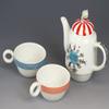 Airyusha Teapot Multi-Color Pot/6.7 x 3.6 x 6.7 inches (17 x 9.2 x 16.9 x 4.7 cm) Cup/Diameter 3.6 x Height 1.9 inches (9.2 x 11.9 x view 2