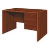 HON 107885RCO 3/4" Right Single Pedestal Desk, 48" by 30" by 29-1/2", Cognac view 1