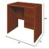 HON 107885RCO 3/4" Right Single Pedestal Desk, 48" by 30" by 29-1/2", Cognac view 3