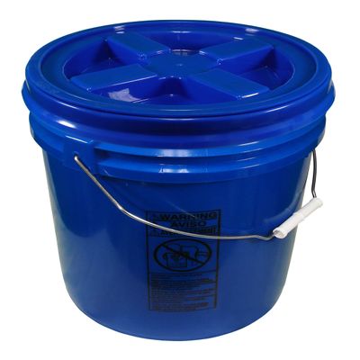 Bucket Kit, One Blue 5 Gallon 90 mil Bucket with Blue Gamma Seal Lid