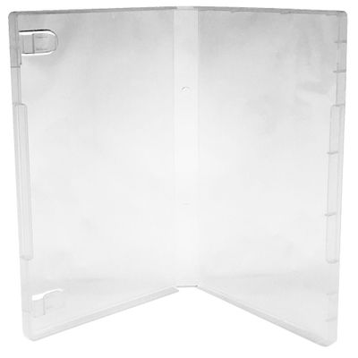 (200) CheckOutStore Plastic Storage Cases for Rubber Stamps with 2 Booklet Clips, 7/8" (21mm) inch Spine Size (Clear/Spine: 21 mm)