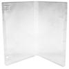 (200) CheckOutStore Plastic Storage Cases for Rubber Stamps with 2 Booklet Clips, 7/8" (21mm) inch Spine Size (Clear/Spine: 21 mm) view 1