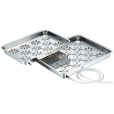 Oya Seisakusho 18-8 Stainless Steel Drainer Bowl with Pipe, Large