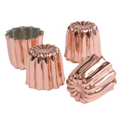 patisse 43003 Copper Fluted 45 mm Set of 4