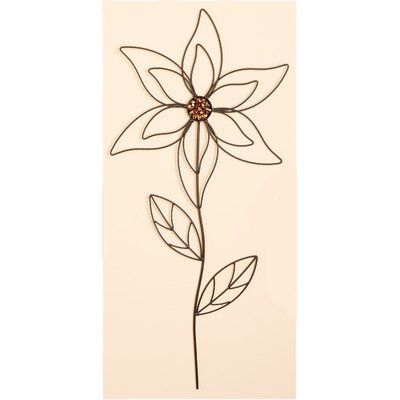 Worth Imports 31 Inch Metal Flower Garden Stick
