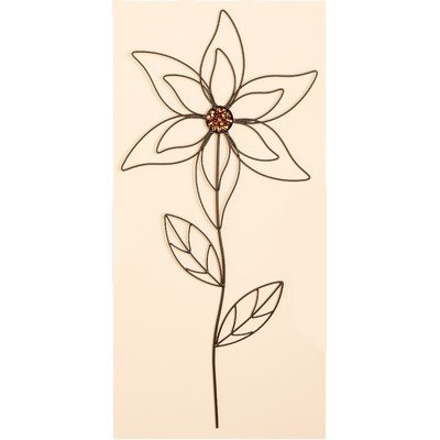 Worth Imports 31 Inch Metal Flower Garden Stick