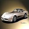 1982 Corvette 30TH Anniversary with BFGOODRICH Tires - Art Print Poster by Artist Danny Whitfield - Size 20 X 30 view 1