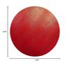 Caspari Round Placemats Table Mats Thanksgiving Placemats Christmas Placemats Faux Red Leather 1 Pc. view 2