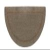 COTTON CRAFT Pure Wool Fireplace Rug - Half Moon Hearth Area Rug Carpet - Fire Resistant Hand-Tufted Fireplace Mat - Entryway Cabin Kitchen Anti Fatigue Half Round Accent Rug - 22 X 44 - Natural Tan view 1