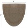 COTTON CRAFT Pure Wool Fireplace Rug - Half Moon Hearth Area Rug Carpet - Fire Resistant Hand-Tufted Fireplace Mat - Entryway Cabin Kitchen Anti Fatigue Half Round Accent Rug - 22 X 44 - Natural Tan view 3