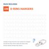 D Ring Picture Hangers with Screws - 100 Pack - Bulk D Rings - Pro Quality Hangers, Picture Hanging Hardware, Dring, Small D Ring Picture Hangers - Picture Hang Solutions. view 4