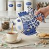 Blue Sky Ceramic Delft Fish Teapot, 10 x 6.5 x 7.75" view 2