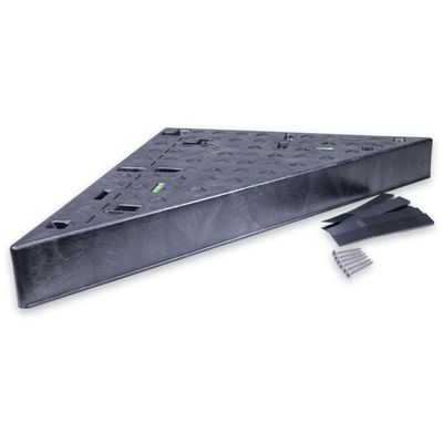 Goof Proof Shower GPSS-3024 Triangle Tiled Shower Seat, Easy to Install Bench for Shower Stall, 30"/24"