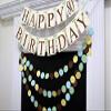 Happy 80th Birthday banner, gender neutral Happy Birthday banner, 50th 60th 70th 80th 90th 100th Birthday banner, Ivory birthday decorations view 3